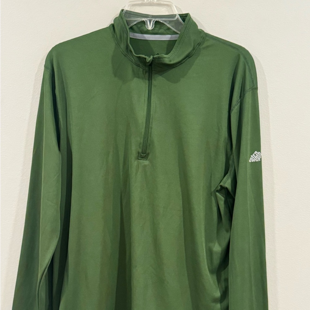 Eastern Mountain Sports 1/4 Zip Long Sleeve Techwick Baselayer Men L Green Hike